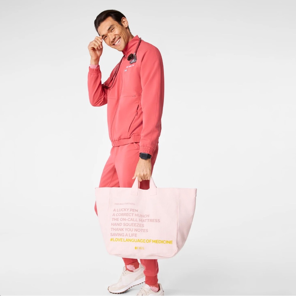 NWT: Figs LIMITED EDITION
Light Pulmonary Pink Valentine's Graphic Tote - Picture 2 of 2